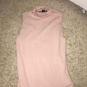 Forever 21 pink turtle neck bodysuit